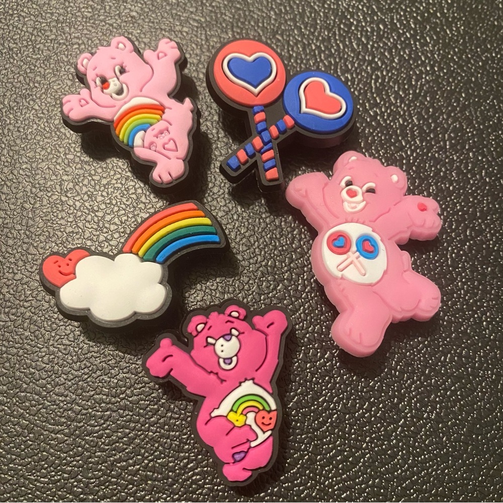 Brand new 5 pack Care Bears Shoe Charms